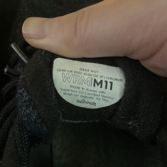 Allbirds Wool Shoes Mens M11 Dark Grey Athletic Running Runner Sneakers WRM|M11 - Picture 7 of 7